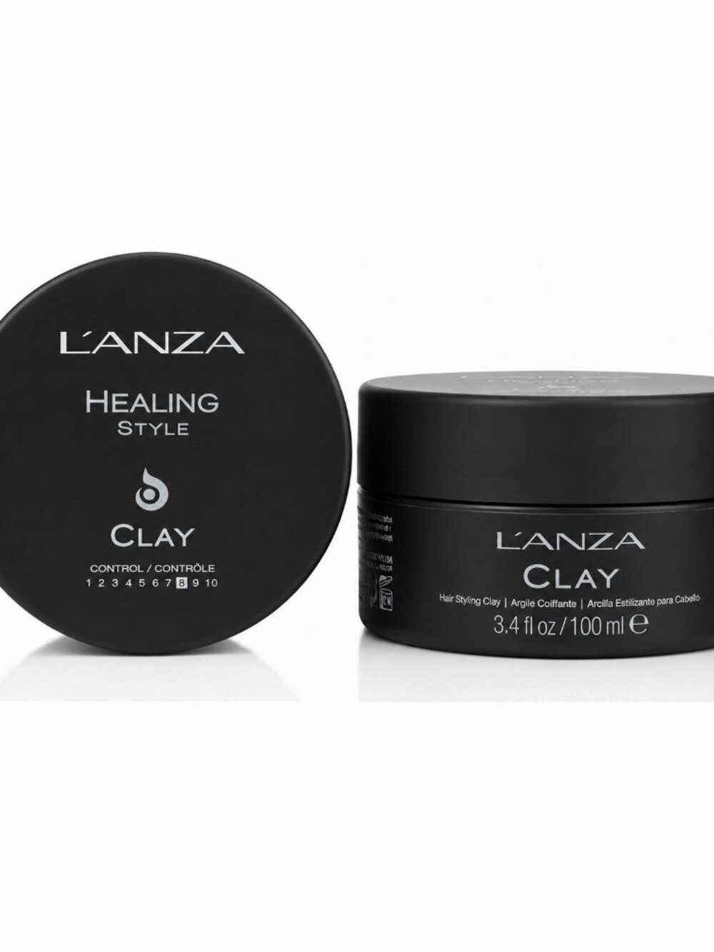 L’ANZA Healing Style Clay 3.4 fl oz / 100 ml Hair Styling Clay Medium Hold *2